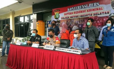 Konferensi Pers, Polres Metro Jakarta Selatan. Foto: MSC