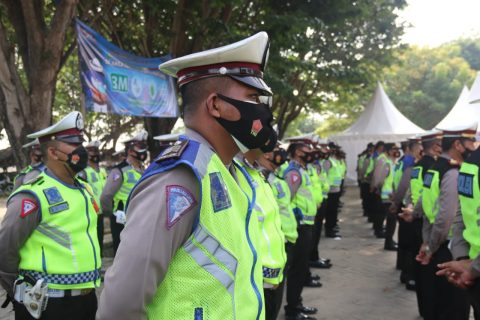 Apel Polda Banten guna Pengamana Tempat Wisata. Foto: Mascipoldotcom. Sabtu, (15/05/2021).