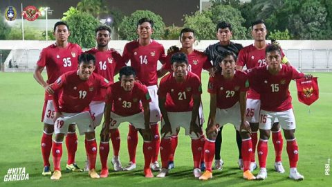 Starting XI Timnas Indonesia vs Afghanistan. Foto: Twitter/PSSI