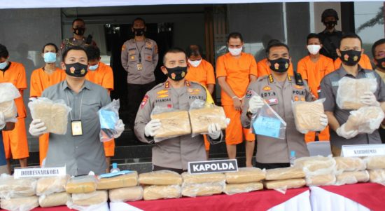 Polda Banten Berhasil Bongkar Sindikat Pengedar Ganja Asal Aceh