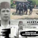 Ketua Komunitas Adat Laman Kinipan Effendi Buhing ditangkap polisi Polda Kalimantan Tengah (Kalteng). Redaksi/Net