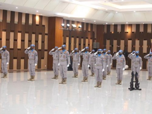 Pelepasan 2 Kontingen Pasukan Perdamaian ke Sudan dan Afrika Tengah. (MSC)