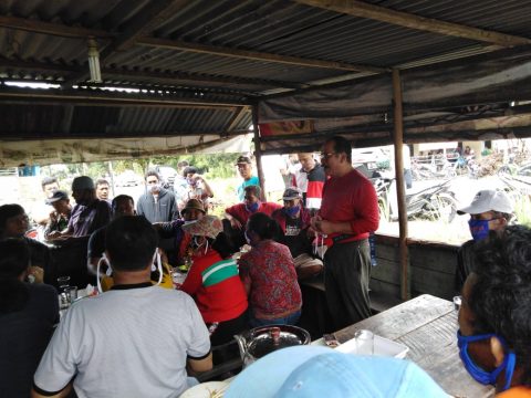Asner Silalahi Sapa Masyarakat Siantar Marimbun. Foto: Dok.Istimewa