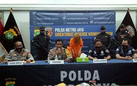 Konferensi Pers Polda Metro Jaya. (MSC)