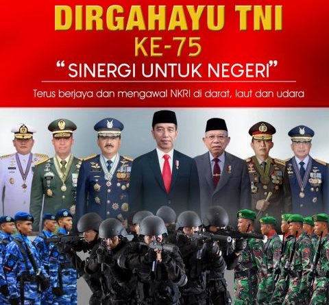 Dirgahayu TNI Ke 75 Tahun. Foto: MSC
