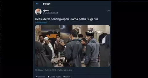 Sempat Tegang, Detik-detik Penangkapan Gus Nur di Malang Tangkapan layar video penangkapan Gus Nur. (Twitter/@MurtadhaOne1)