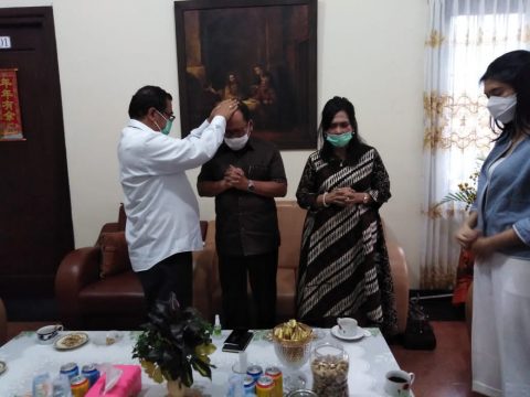 Asner Silalahi Bersilaturahmi di Keuskupan Agung Medan. Foto: Dok. Istimewa