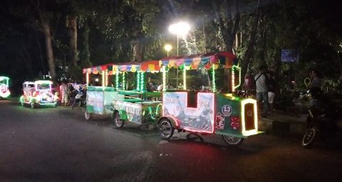 Kendaraan Odong -odong pada Selasa (23/02/2021 Malam. Foto: Restorasidaily.com