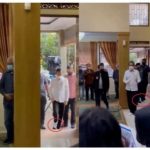 Aksi Jokowi lepas sepatu saat masuk ke rumah duka Ketum Bara JP Viktor S Sirait (twitter.com/SrikandiGaruda)