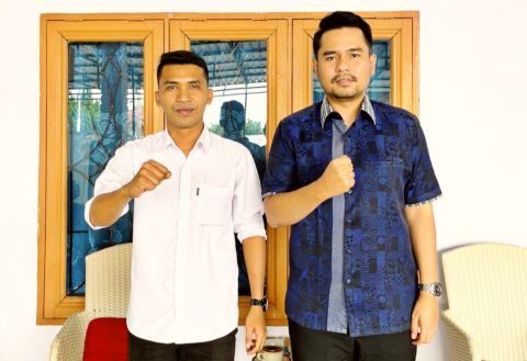 Ridwan Akbar M Pulungan (kiri) Sondi Silalahi Calon Wakil Walikota Pematangsiantar (kanan). Foto: Dok. Istimewa.
