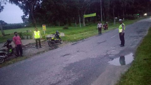 Patroli Subuh, Polres Simalungun dan Jajaran Polsek. Foto: Dok. Humas Polres Simalungun.