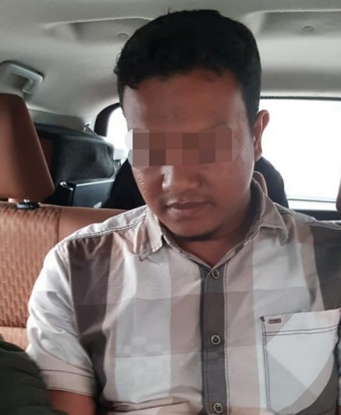 Muchsin Kamal alias Imam Muda (28) yang menjual airgun ke Zakiah Aini ditangkap Densus 88 Polri di Aceh. (dok Polri)