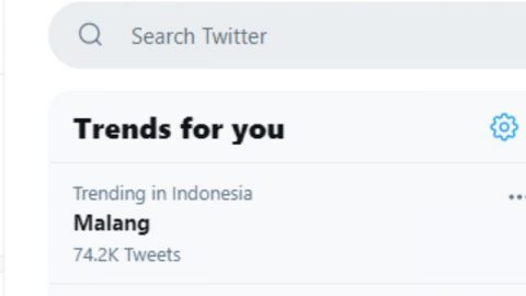 Kata Kunci Malang Trending di Twitter Pascagempa Foto: Dok. Twitter