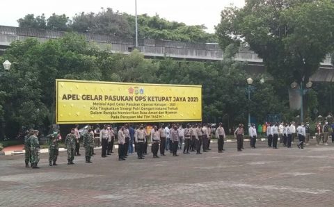 Apel OPS Ketupat Toba 2021 Polres Metro Jakarta Selatan. Foto: mascipoldotcom. Rabu, (05/05/2021).