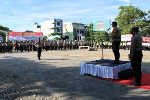 Apel Gelar Pasukan TNI-Polri. Foto: Dok. Istimewa. Rabu,(16/06/2021) Amlin NST