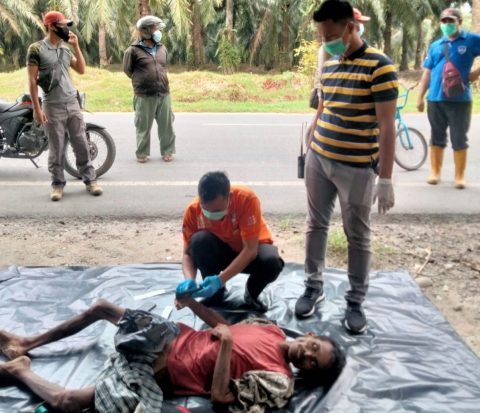 Penemuan Mayat diketahui Laki-Laki tanpa Identitas KTP. Minggu, (25/07/2021) Roy/Linktodays.com