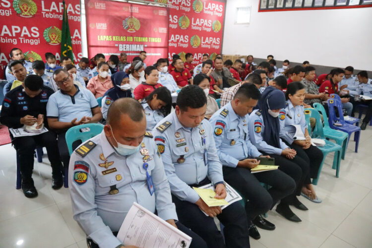 Pelaksanaan RAT Tahun anggaran 2023 Lapas Tebing Tinggi. Foto: Istimewa.