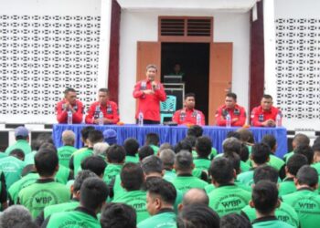 Sosialisasi Pemberhentian Asimilasi di Rumah bagi Warga Binaan Pemasyarakatan di Lapas Siborongborong. Foto: Istimewa.