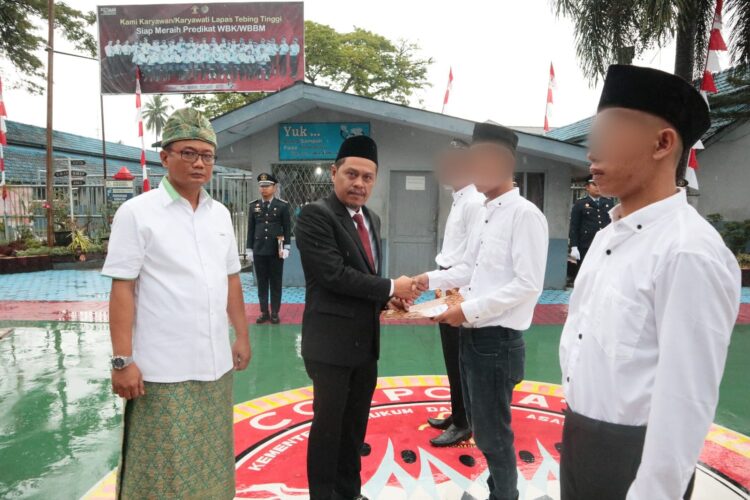 Pemberian Remisi Umum HUT ke 78 RI di Lapas Tebing Tinggi. Foto: Istimewa.