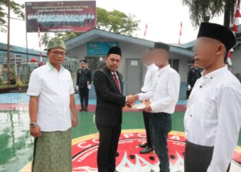 Pemberian Remisi Umum HUT ke 78 RI di Lapas Tebing Tinggi. Foto: Istimewa.