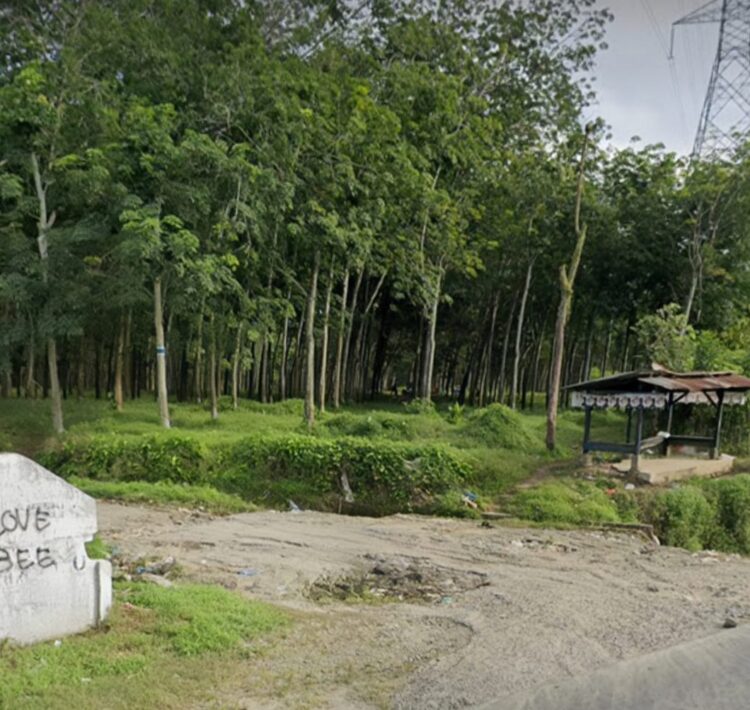 Simpang Dolok Ulu yang disebut wilayah dugaan peredaran Narkoba Jenis Sabu yang disebut di kendalikan oleh Kevin. Foto: Redaksi.