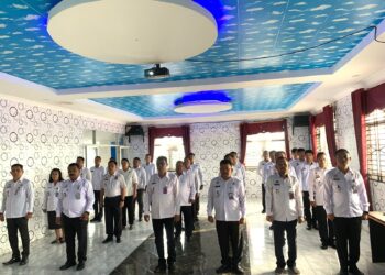 Lapas Narkotika Kelas IIA Pematang Siantar saat Apel Bersama. Foto: Istimewa.