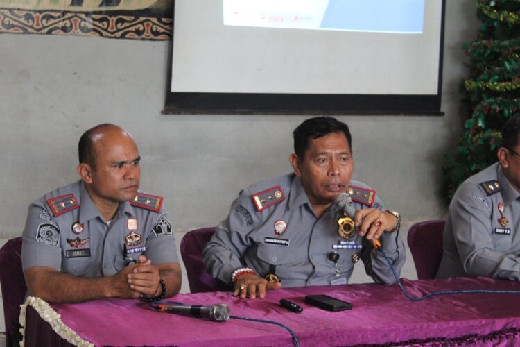 Kakanwilkumham Sumut saat berada di Rutan Kelas IIB Tarutung. Foto: Istimewa.