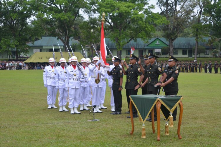 Pelantikan 141 Bintara PK TNI AD TA 2023 di Rindam I/BB. Foto: Tim Rindam I/BB.