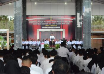 Penyerahan SK Sebanyak 879 Orang Jadi PPPK Kemenkumham. Foto: Dok. Kemenkumham RI.