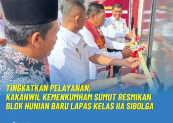 Peresmian Blok Hunian Baru di Lapas Kelas IIA Sibolga. Foto: Istimewa.